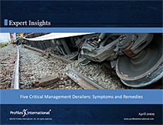 5 Critical Management Derailers: Symptoms & Remedies